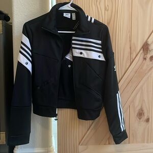 ADIDAS & DANIËLLE CATHARI Women's Black  Track Top Jacket Size S